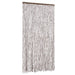 Vliegengordijn 100x230 cm chenille taupe en wit