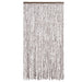 Vliegengordijn 100x230 cm chenille taupe en wit