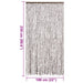 Vliegengordijn 100x230 cm chenille taupe en wit