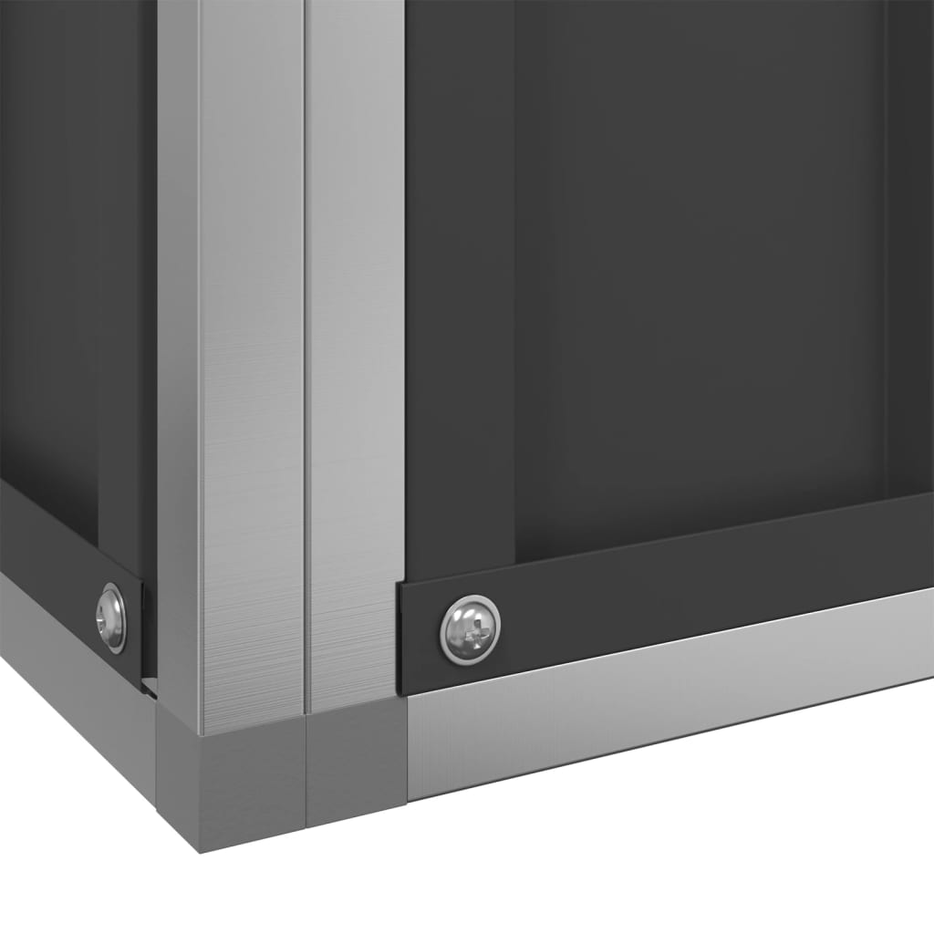 Volière met verlengstuk zilver 209x203x216 cm staal