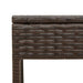 Ligstoelen 2 st met tafel poly rattan bruin