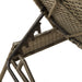 Ligbedden 2 st met tafel poly rattan grijs