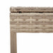 Ligbed met tafel en kussen poly rattan beige