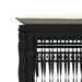 Ligbedden 2 st met tafel poly rattan zwart