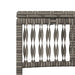 Ligbedden 2 st met tafel poly rattan grijs