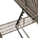 Ligbedden 2 st met tafel poly rattan lichtgrijs