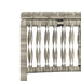Ligbedden 2 st met tafel poly rattan lichtgrijs