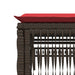 Ligstoelen 2 stuks met tafel Bruin Poly Rotan