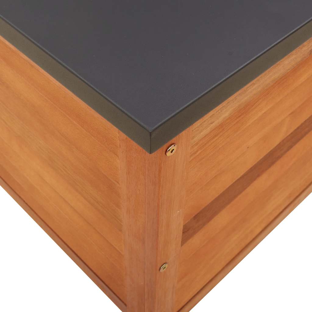 Tuinbox 60x50x55 cm massief eucalyptushout