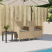 Tuinbank 2-zits met tafel en kussens poly rattan beige