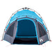 Koepeltent 3-persoons snelontgrendeling blauw