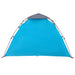 Koepeltent 3-persoons snelontgrendeling blauw