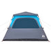 Koepeltent 6-persoons snelontgrendeling blauw