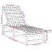 Ligbed massief acaciahout en stof rood