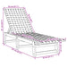Ligbed massief acaciahout en stof donkerblauw