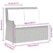 Ligbank voor in de tuin met kussens grijs poly rattan