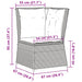 Tuinhoekbank met kussens poly rattan beige
