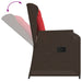 Ligstoelen voor in de tuin 2 st met kussens bruin poly rattan