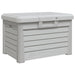 Kussenbox 73x50,5x46,5 cm polypropeen grijs