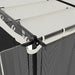 Prieel met zijwanden van gaas 6x3 m staal crèmekleurig