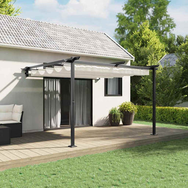 Paviljoen 300 x 300 x 200 cm Crèmekleurig Polyester