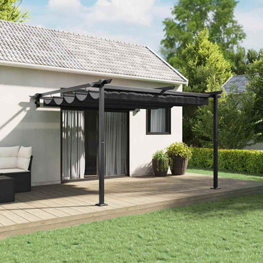 Paviljoen 300 x 300 x 200 cm Antracietkleurig Polyester