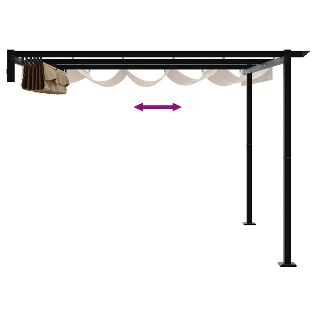 Paviljoen 300 x 300 x 200 cm Taupe Polyester