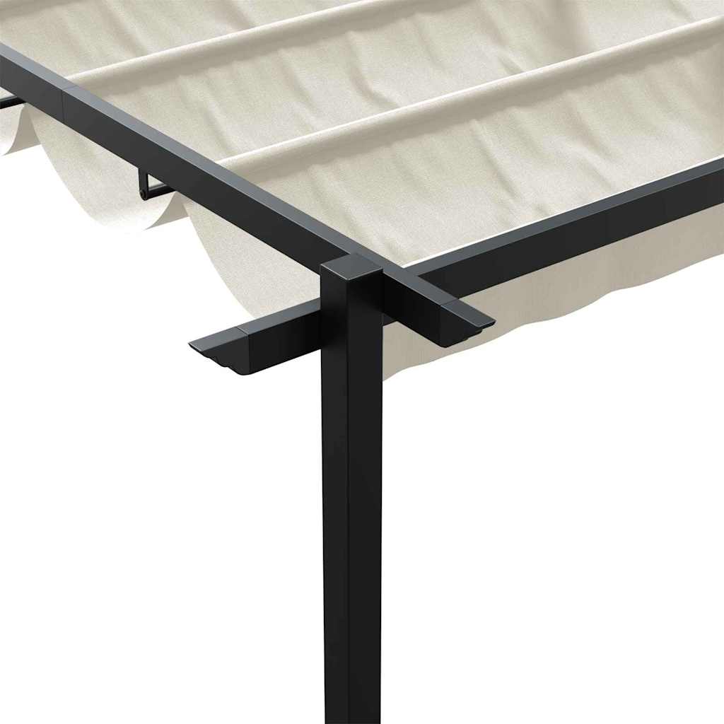 Paviljoen 400 x 300 x 200 cm Crèmekleurig Polyester