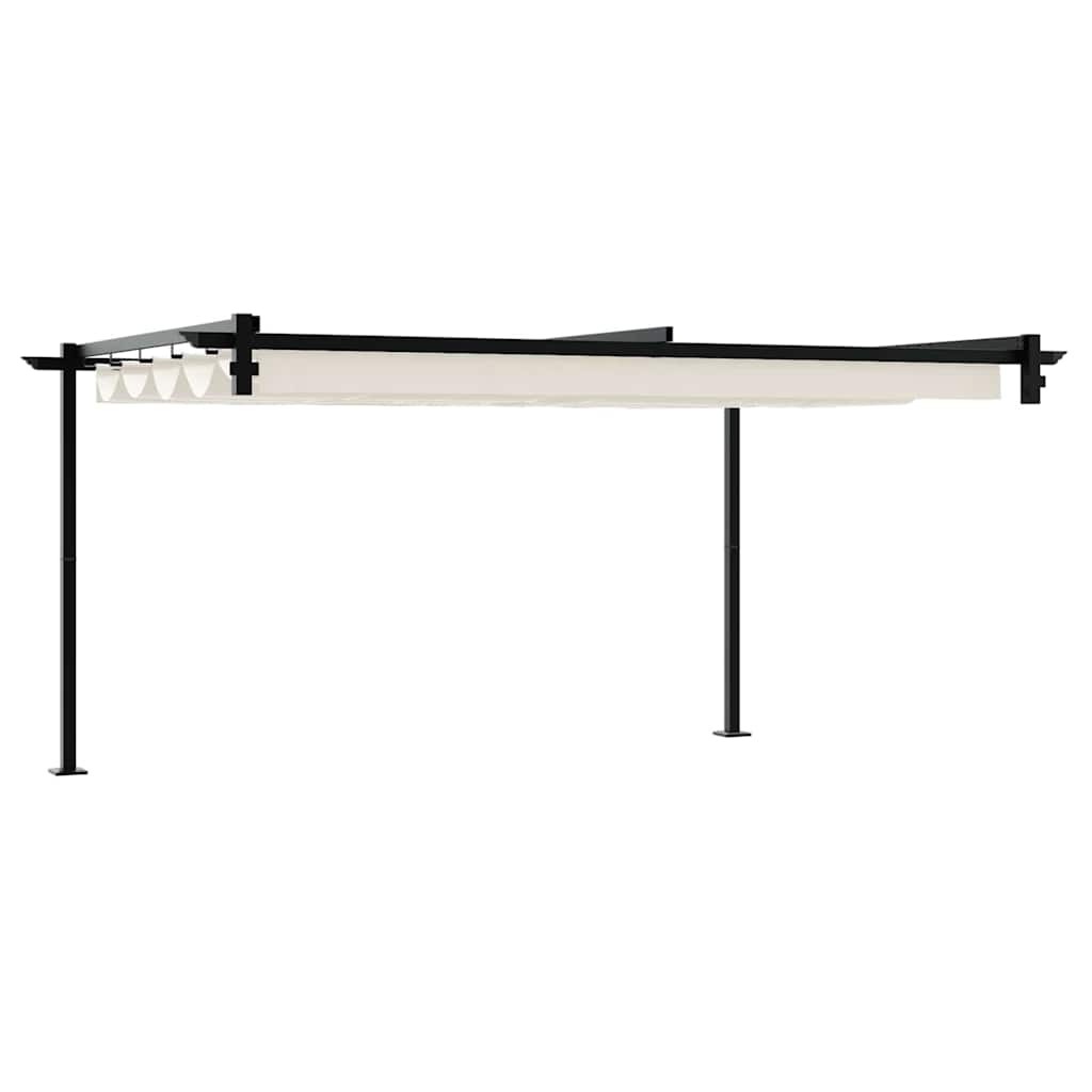 Paviljoen 400 x 300 x 200 cm Crèmekleurig Polyester