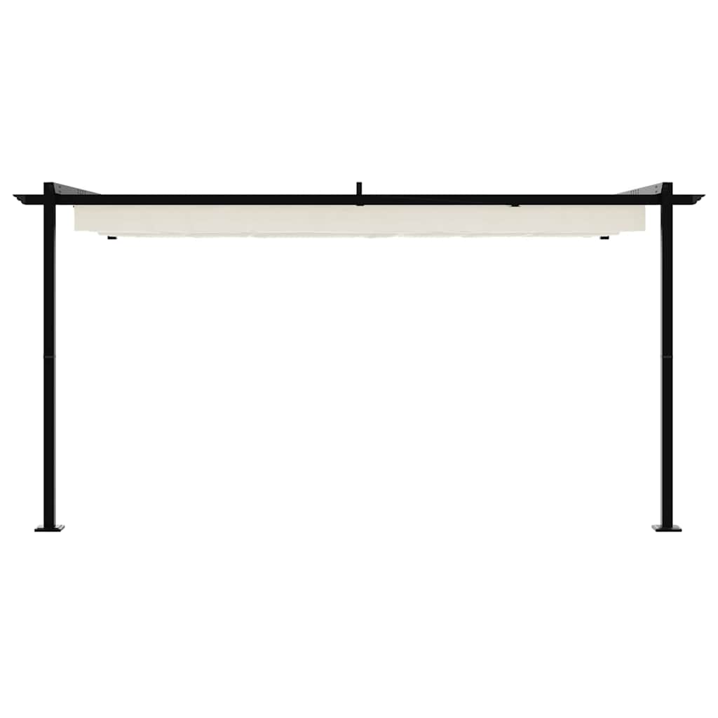 Paviljoen 400 x 300 x 200 cm Crèmekleurig Polyester