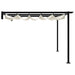 Paviljoen 400 x 300 x 200 cm Crèmekleurig Polyester