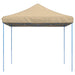 Partytent inklapbaar pop-up 292x292x315 cm beige