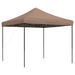 Partytent inklapbaar pop-up 292x292x315 cm bruin