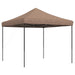 Partytent inklapbaar pop-up 292x292x315 cm bruin