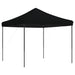 Partytent inklapbaar pop-up 292x292x315 cm zwart