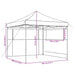 Partytent inklapbaar pop-up met 2 zijwanden beige