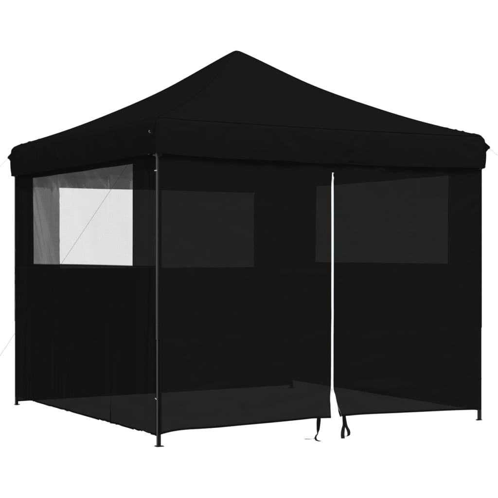Partytent Inklapbaar Pop-Up Zwart