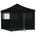 Partytent Inklapbaar Pop-Up Zwart