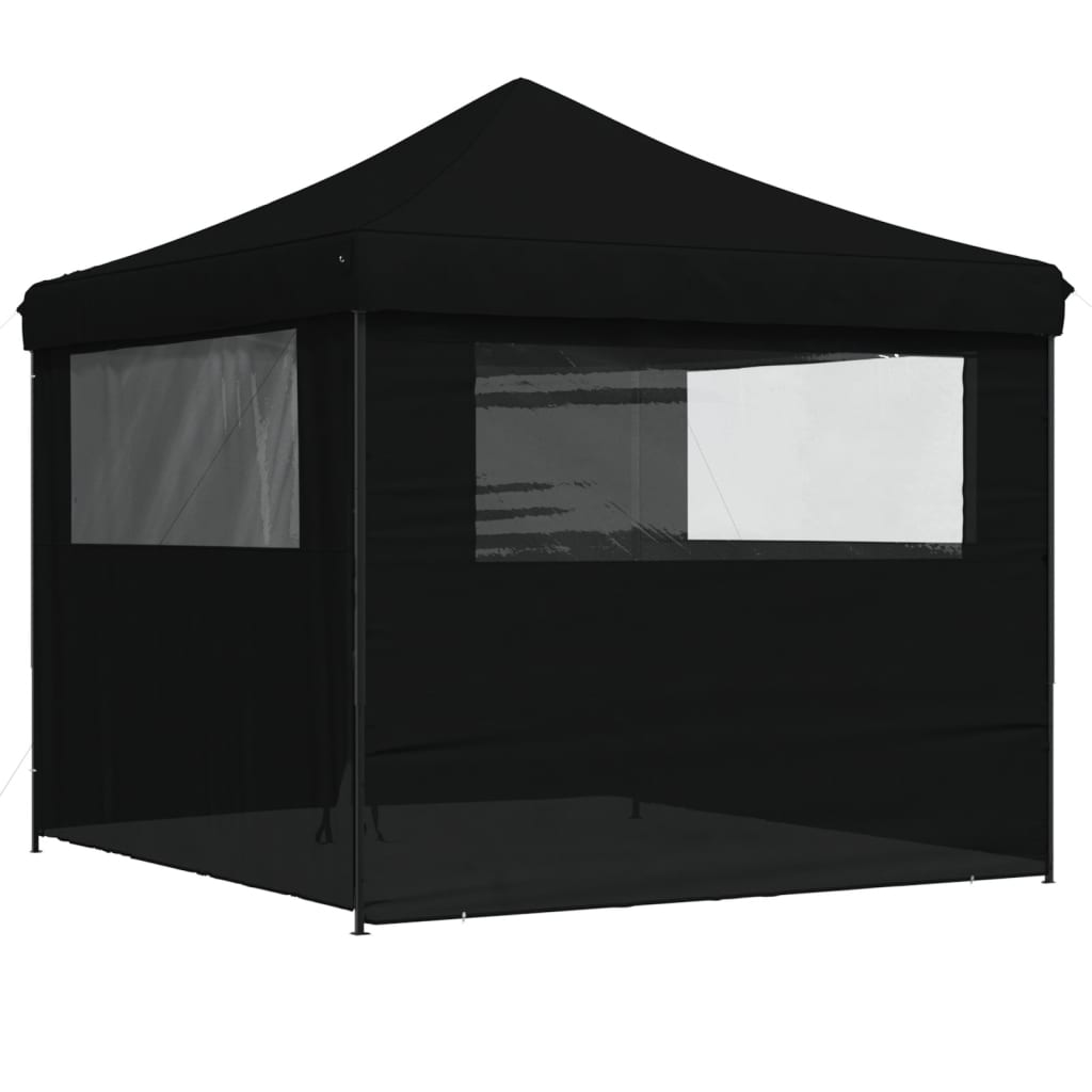 Partytent Inklapbaar Pop-Up Zwart
