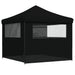 Partytent Inklapbaar Pop-Up Zwart