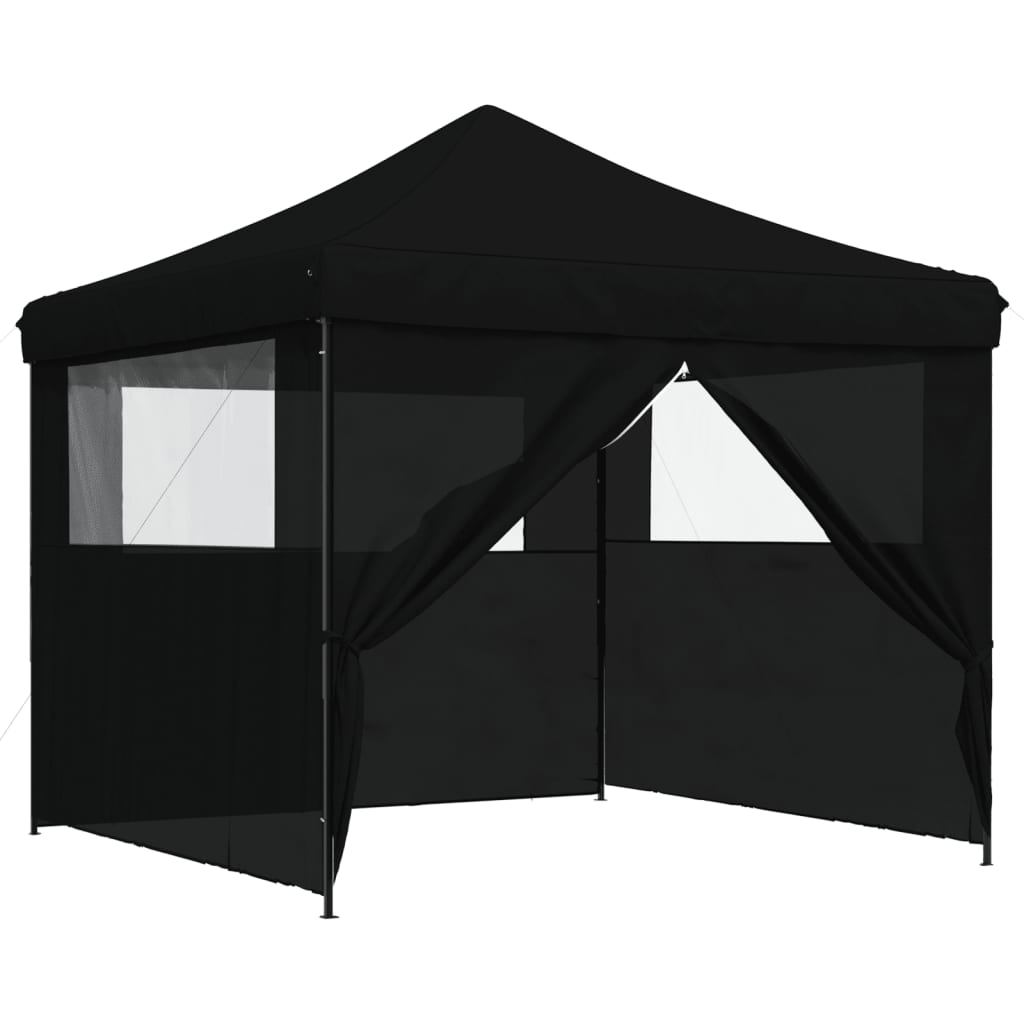 Partytent Inklapbaar Pop-Up Zwart