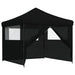 Partytent Inklapbaar Pop-Up Zwart