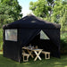 Partytent Inklapbaar Pop-Up Zwart