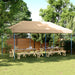 Partytent inklapbaar pop-up 580x292x315 cm beige