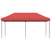 Partytent inklapbaar pop-up 580x292x315 cm bordeauxrood