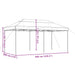 Partytent inklapbaar pop-up 580x292x315 cm bordeauxrood