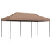 Partytent inklapbaar pop-up 580x292x315 cm bruin
