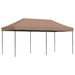 Partytent inklapbaar pop-up 580x292x315 cm bruin