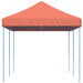 Partytent inklapbaar pop-up 580x292x315 cm terracotta