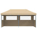 Partytent inklapbaar pop-up met 3 zijwanden beige